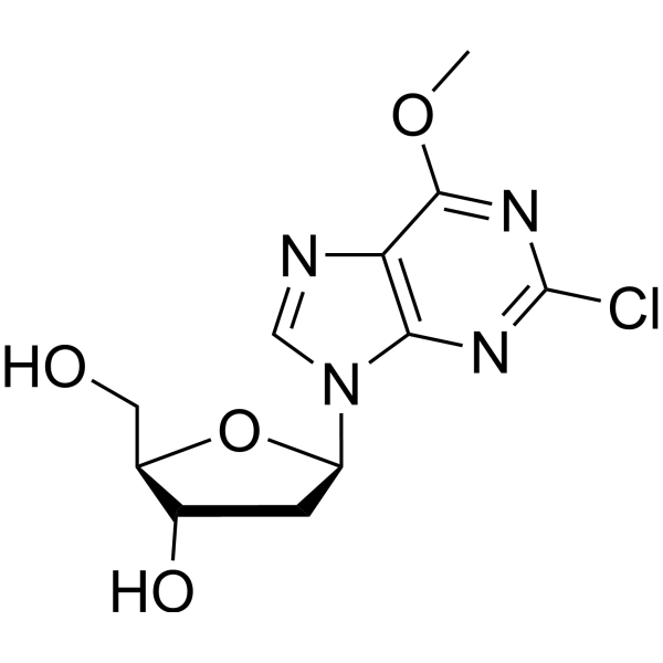 2-Chloro-2'-deoxy-6-O-methylinosine Chemical Structure