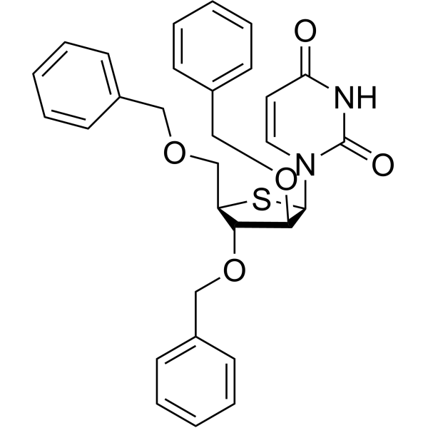 2’,3’,<em>5</em>’-Tri-O-<em>benzyl</em>-4’-thio-arabinouridine
