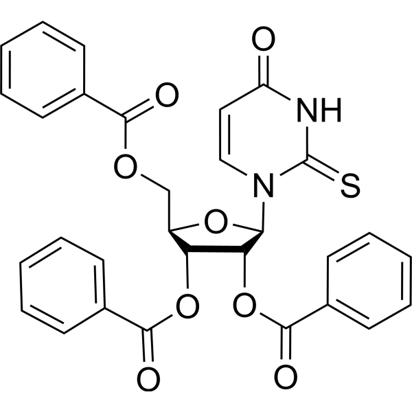 2’,3’,5’-Tri-O-benzoyl-2-thiouridine Chemical Structure