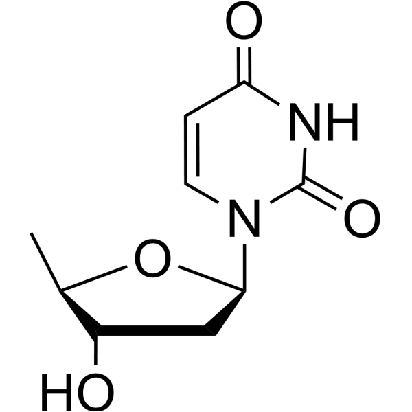 2’,5’-Dideoxyuridine Chemical Structure