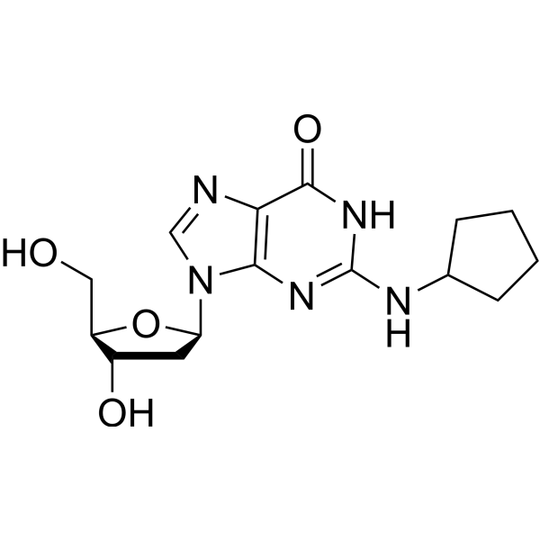 2’-Deoxy-N2-cyclopentyl guanosine Chemical Structure