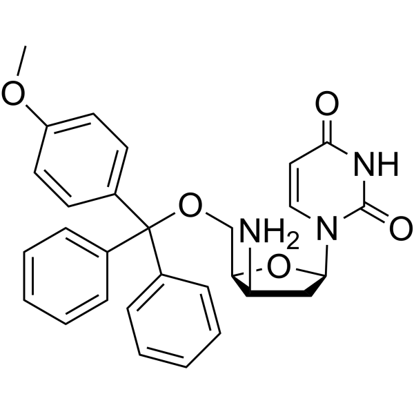 3’-β-<em>Amino</em>-2’,3’-dideoxy-5’-O-methoxy trityluridine