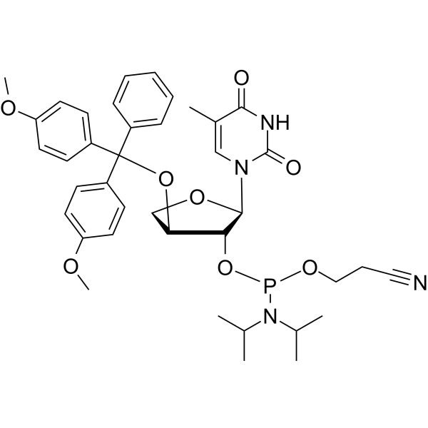 DMTr-TNA-5MeU-amidite Chemical Structure