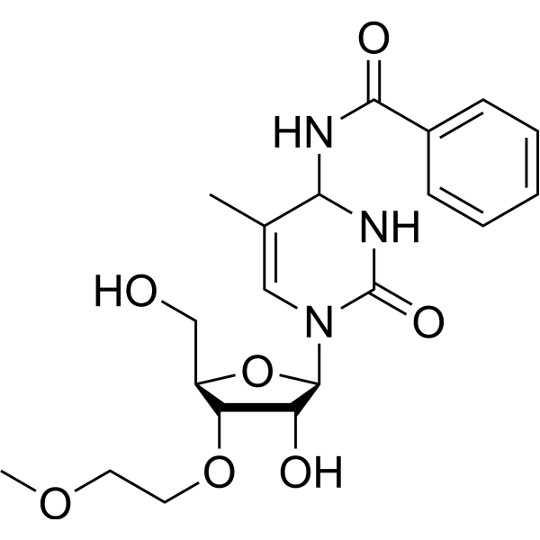 N4-Benzoyl-3’-O-(2-methoxyethyl)-5-methylcytidine Chemical Structure