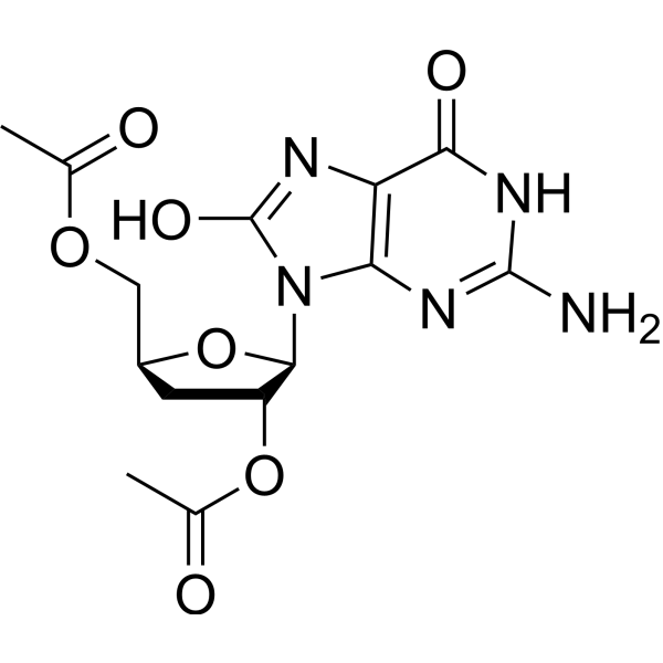 3’-Deoxy-2’,5’-di-<em>O</em>-acetyl-8-hydroxyguanosine