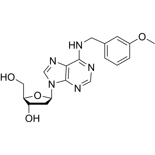 2’-Deoxy-N6-(3-methoxybenzyl)adenosine Chemical Structure