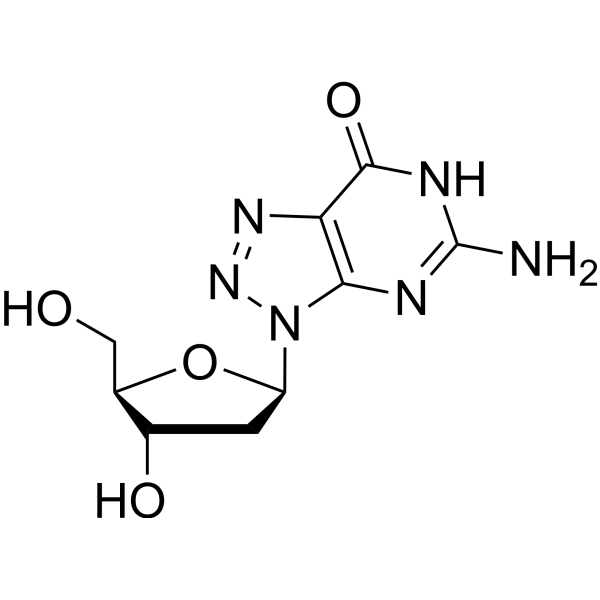8-Aza-2’-deoxyguanosine Chemical Structure