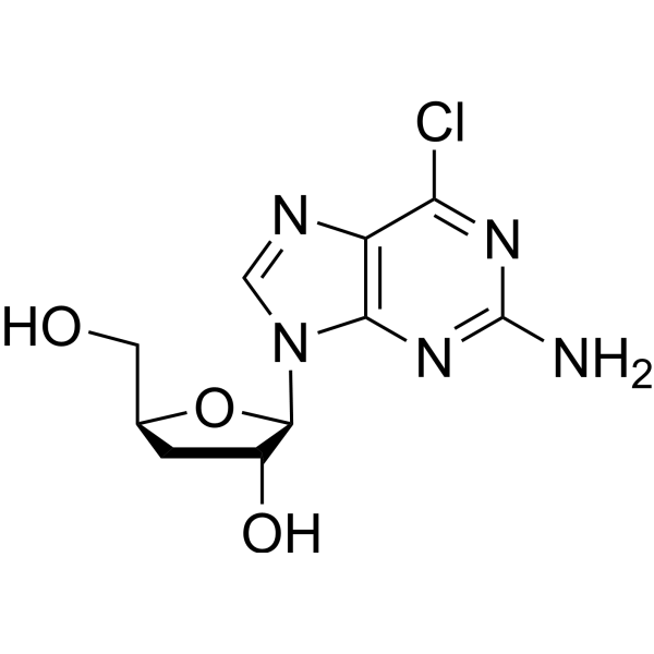 2-Amino-6-chloro-9-(3-deoxy-beta-D-ribofuanosyl)-9H-purine Chemical Structure