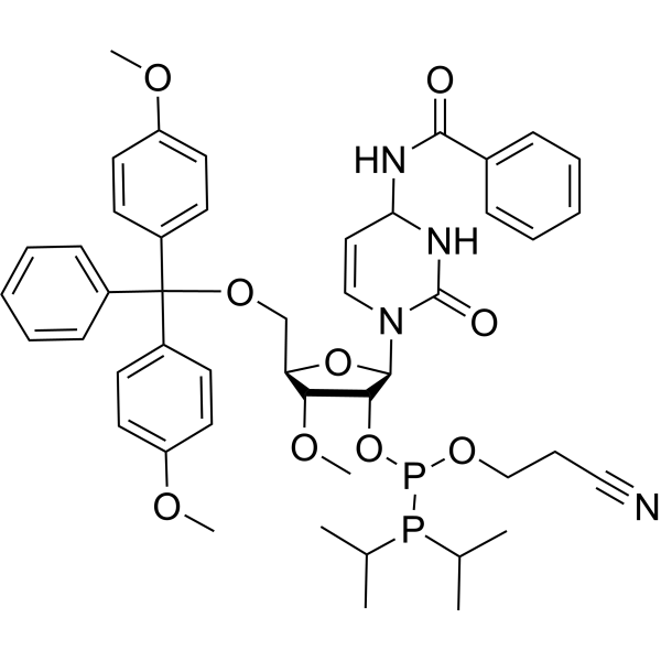 3’-O-Me-C(Bz)-2’-phosphoramidite Chemical Structure