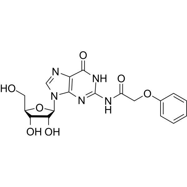 N2-Phenoxyacetylguanosine Chemical Structure