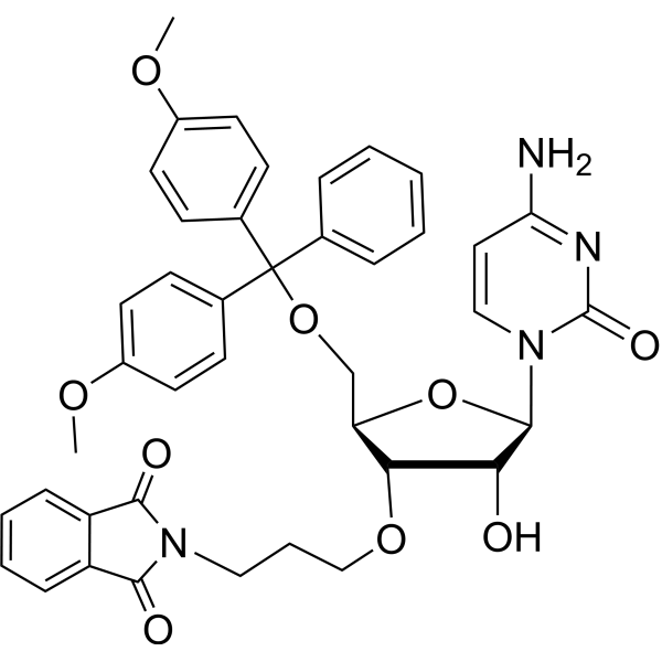 5’-O-DMTr-3’-O-phthalimidopropyl cytidine Chemical Structure