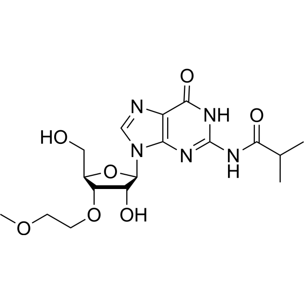 N2-iso-Butyroyl-3’-O-(methoxyethyl)guanosine Chemical Structure