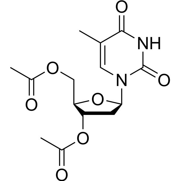 3’,5’-Di-O-acetylthymidine Chemical Structure