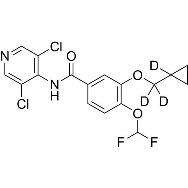Roflumilast-d<sub>3</sub> Chemical Structure