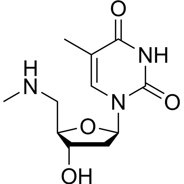 5’-Deoxy-5’-N-methylaminothymidine Chemical Structure