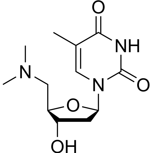 5’-Deoxy-5’-N,N-dimethylamino thymidine Chemical Structure