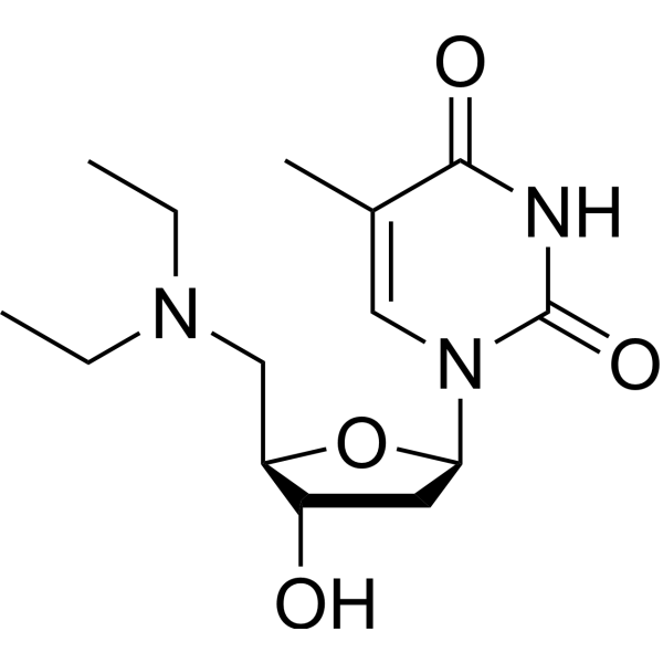 5’-Deoxy-5’-N,N-diethylamino thymidine Chemical Structure