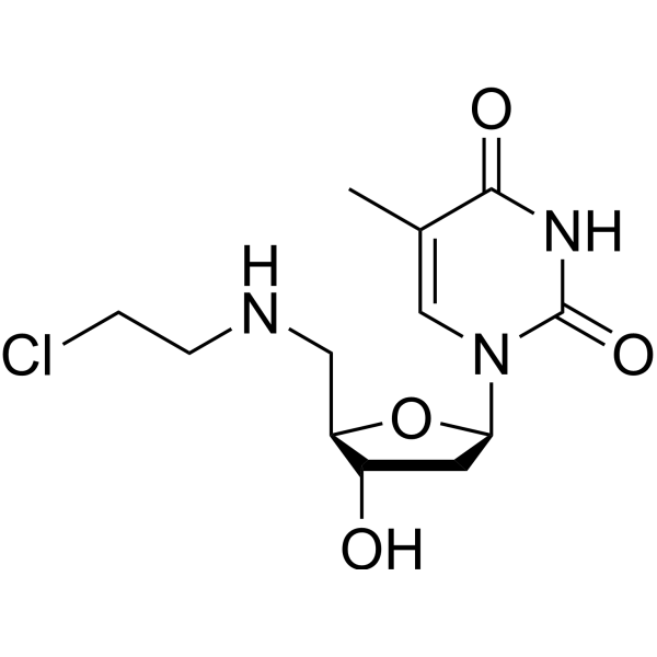 5’-Deoxy-5’-<em>N</em>-(2-chloroethyl)amino thymidine