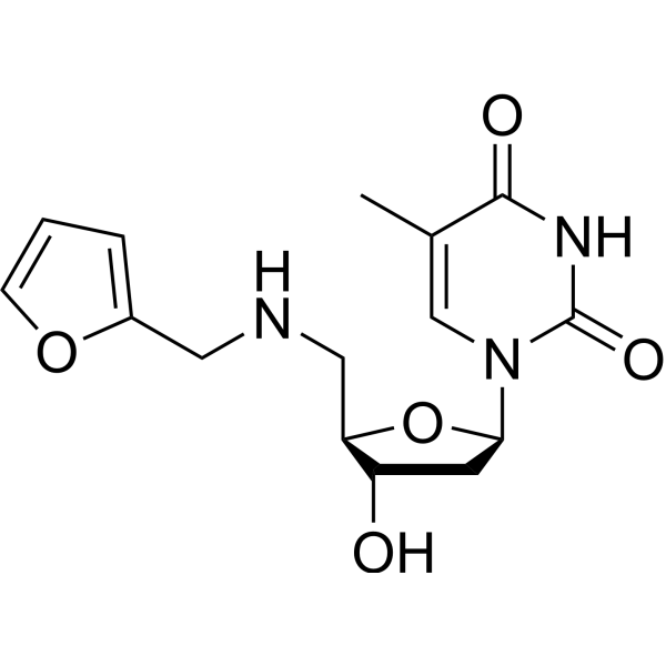 5’-Deoxy-5’-furfurylamino thymidine Chemical Structure