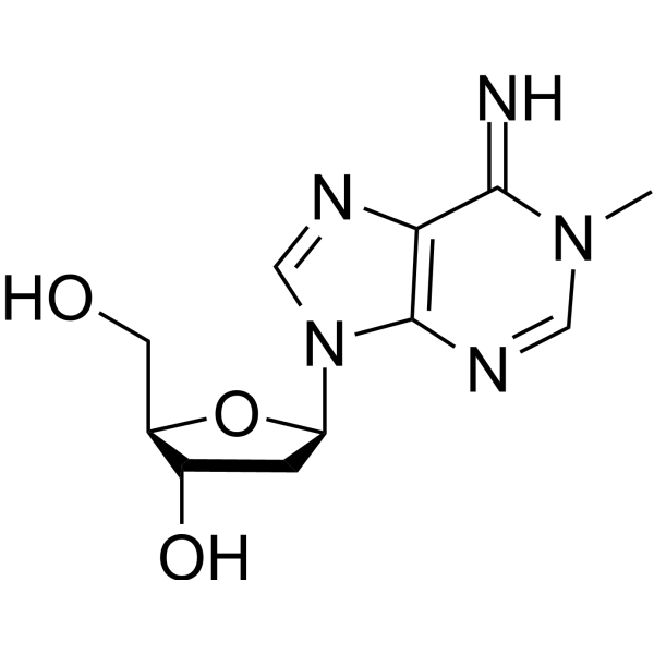 N1-Methyl-2'-deoxyadenosine Chemical Structure