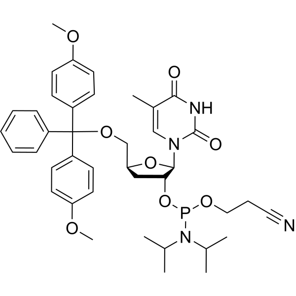 5-Me-3’-dU-2’-phosphoramidite Chemical Structure