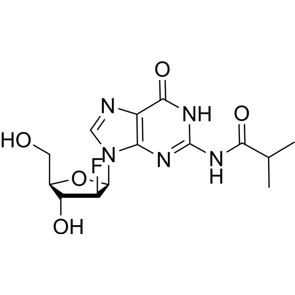 N2-iso-Butyroyl-2’-fluoro-2’-deoxyarabinoguanosine Chemical Structure