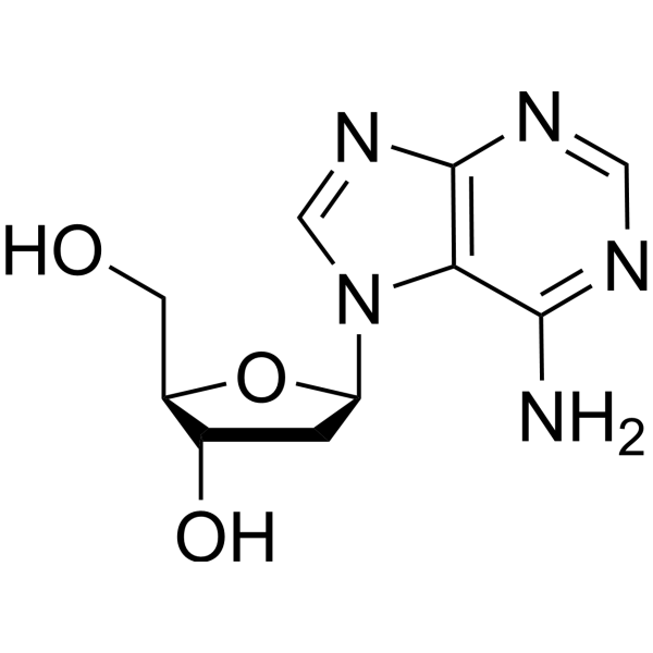6-Amino-9-[2-deoxy-β-D-ribofuranosyl]-9H-purine Chemical Structure