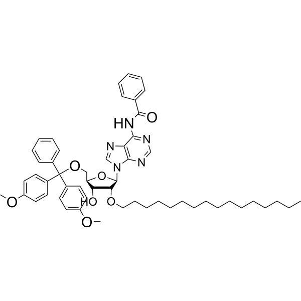 N6-Bz-5’-O-DMTr-2’-O-hexadecanyl adenosine Chemical Structure