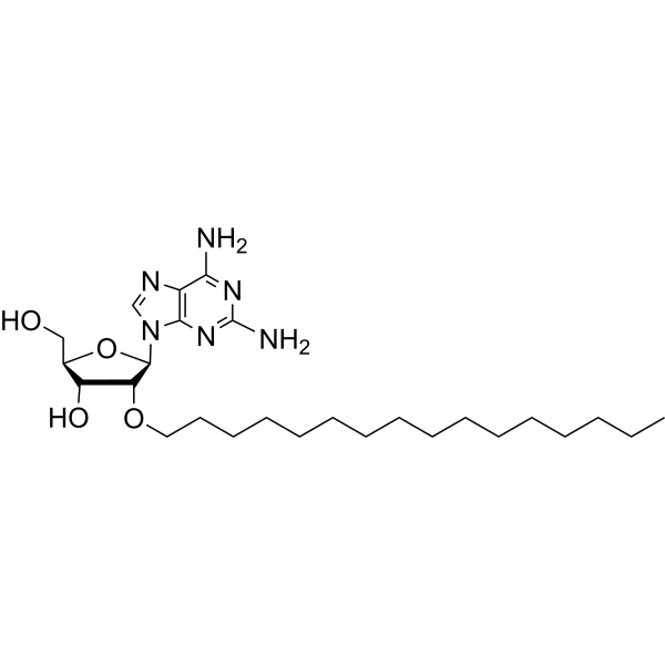 2’-O-Hexadecanyl-2-aminoadenosine Chemical Structure