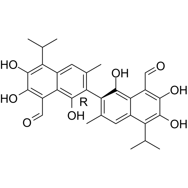 (R)-(-)-Gossypol Chemical Structure