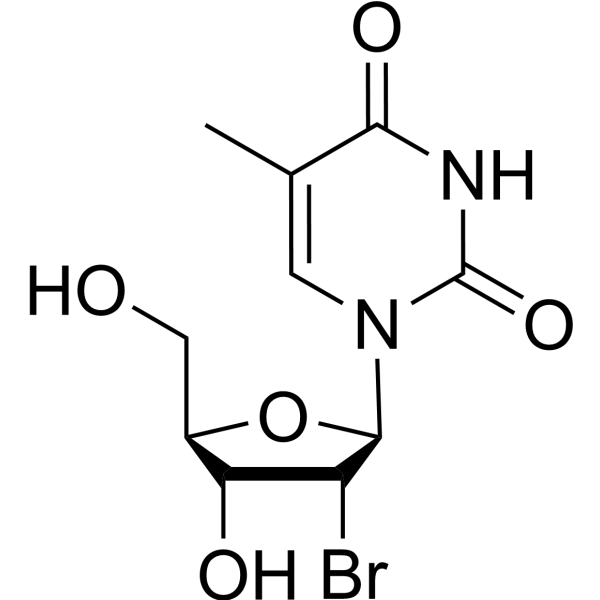 2’-Bromo-2’-deoxy-5-methyluridine Chemical Structure