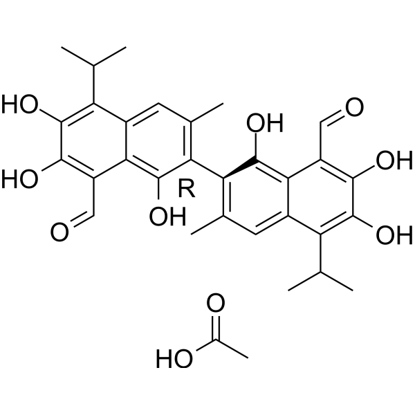 (<em>R)-(-)-Gossypol</em> acetic acid