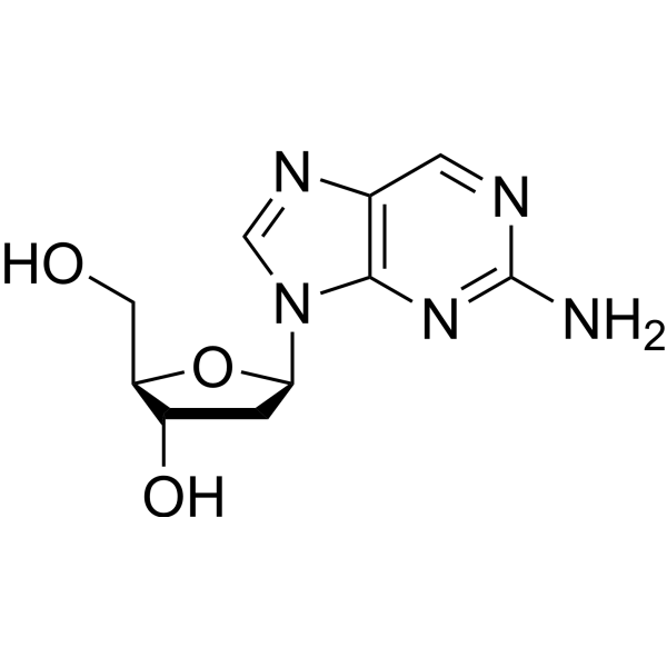 2-Aminopurine-9-beta-D-(2’-deoxy)riboside Chemical Structure