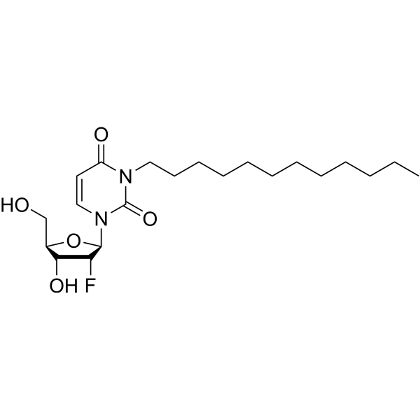 2’-Deoxy-2’-fluoro-N3-(n-dodecyl)uridine Chemical Structure