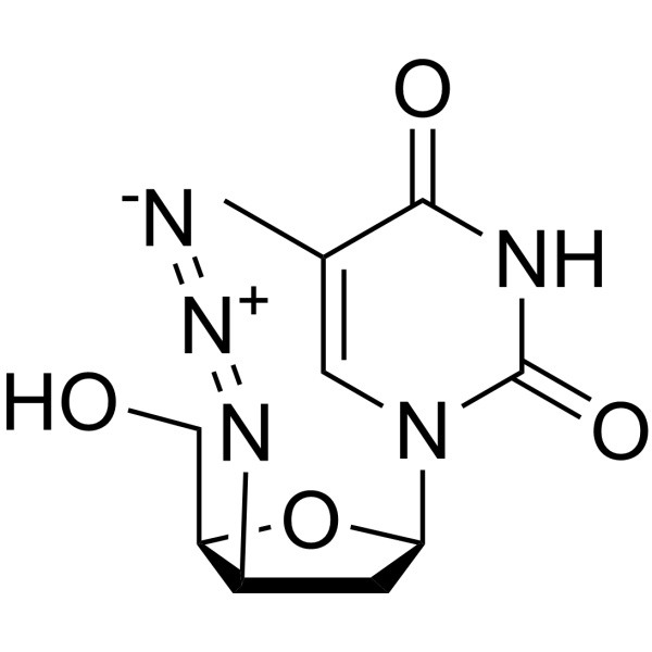 3-epi-Azido-3-deoxythymidine Chemical Structure