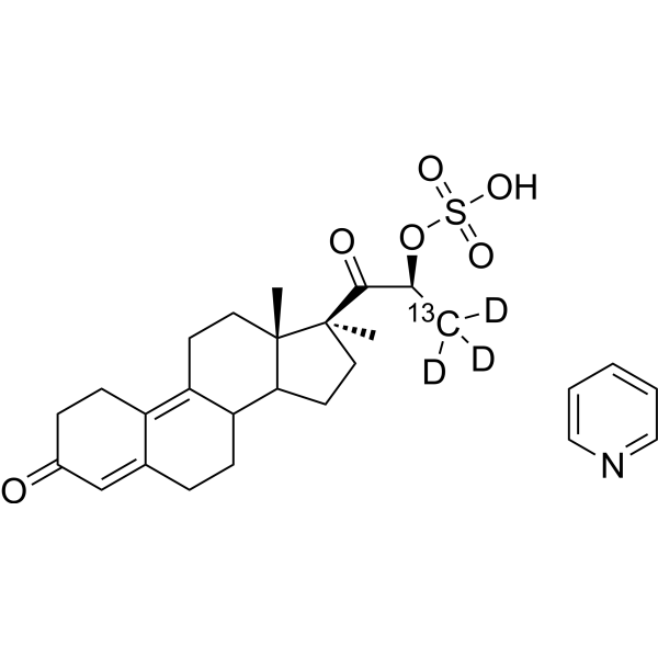 Trimegestone sulfate pyridinium salt-<sup>13</sup>C,d<sub>3</sub> Chemical Structure
