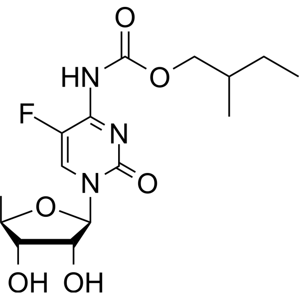5′-Deoxy-5-fluoro-<em>N</em>-[(2-methylbutoxy)carbonyl]cytidine