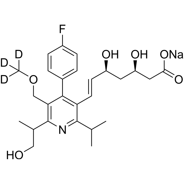 Hydroxycerivastatin-d<sub>3</sub> sodium Chemical Structure
