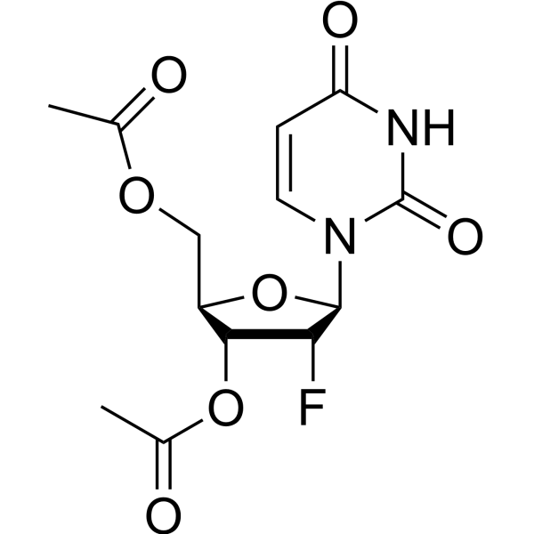 3′,5′-Di-O-acetyl-2′-deoxy-2′-fluorouridine Chemical Structure