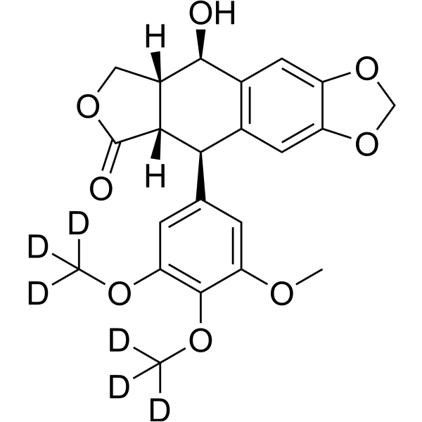 Picropodophyllin-d<sub>6</sub> Chemical Structure