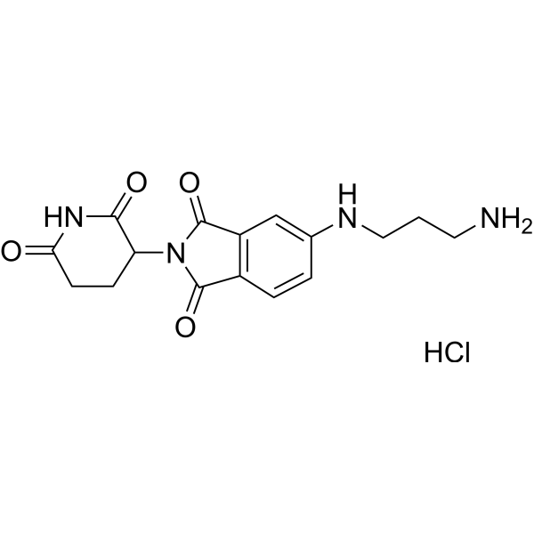 Pomalidomide-5-C3-NH2 hydrochloride Chemical Structure