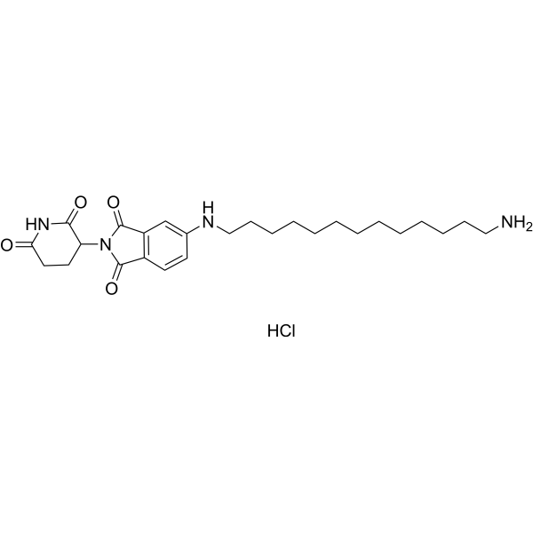 Pomalidomide-5-C13-NH2 hydrochloride Chemical Structure