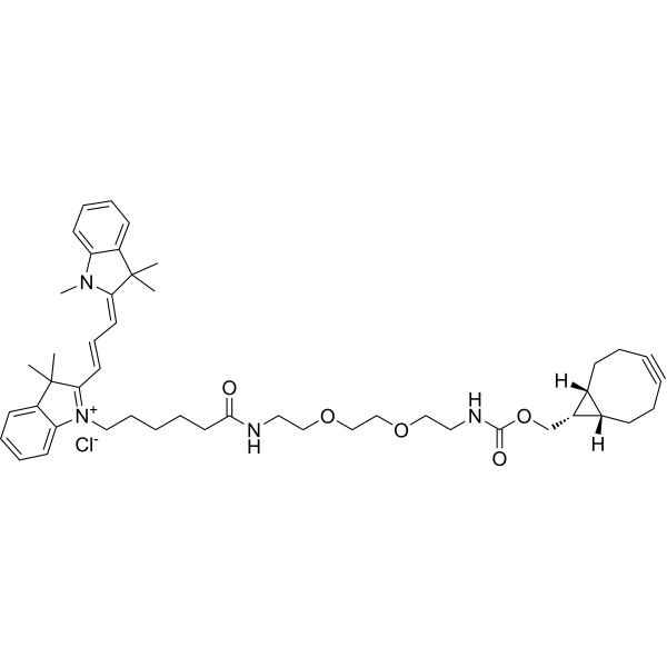 Cy3-PEG2-endo-BCN Chemical Structure