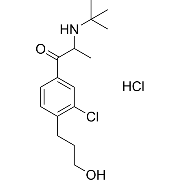 (±)-Bupropion-(CH2)3-OH hydrochloride Chemical Structure