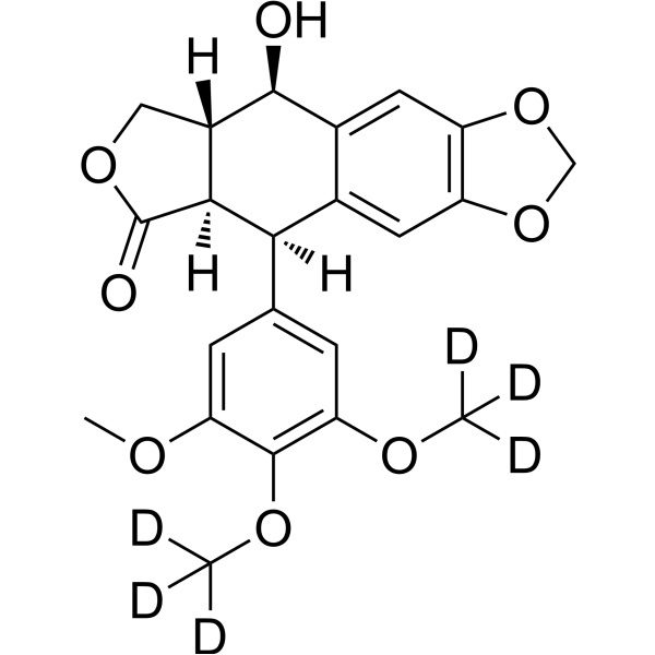 Podofilox-d<sub>6</sub> Chemical Structure