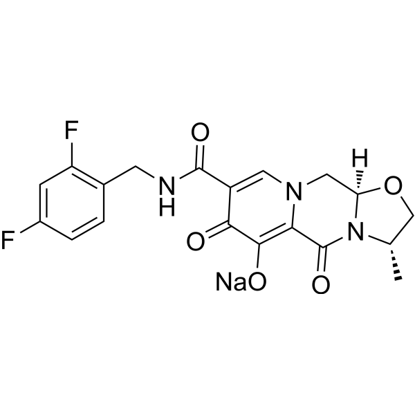 Cabotegravir sodium Chemical Structure