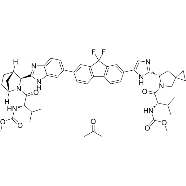 Ledipasvir (acetone) Chemical Structure