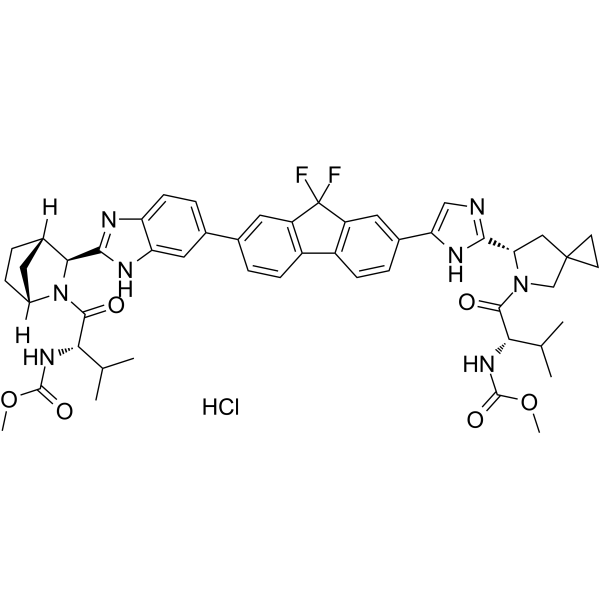 Ledipasvir hydrochloride Chemical Structure