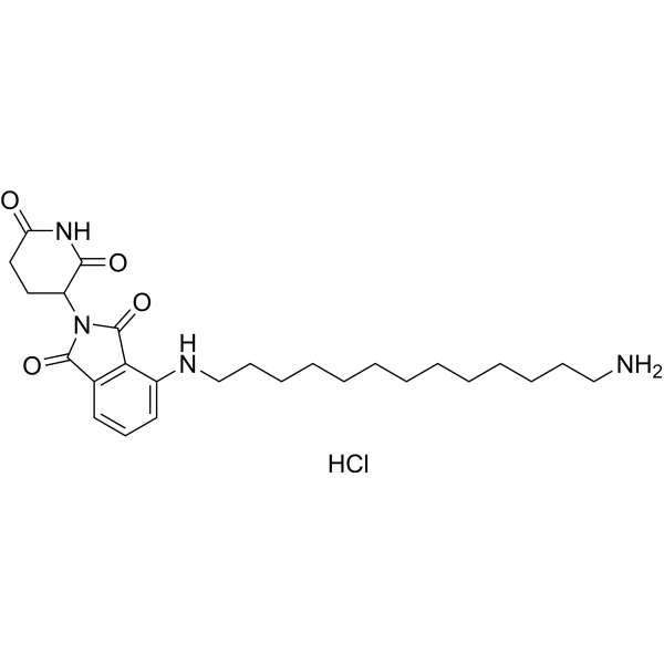 Thalidomide-NH-C13-NH2 hydrochloride Chemical Structure