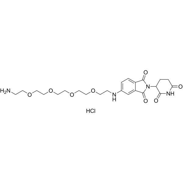Thalidomide-5-NH-<em>PEG</em>4-NH4 hydrochloride